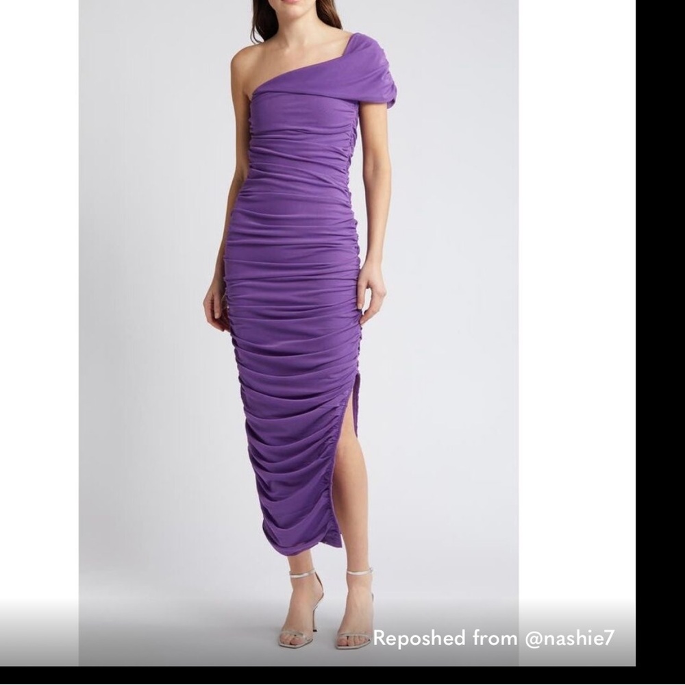 Elliatt Purple One-Shoulder Wedding Dress - Picture 12 of 12